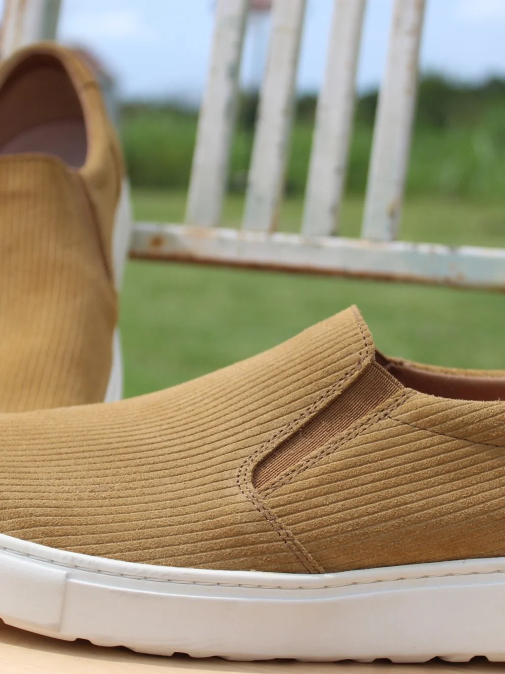 Men's Suede Slip-On Sneakers